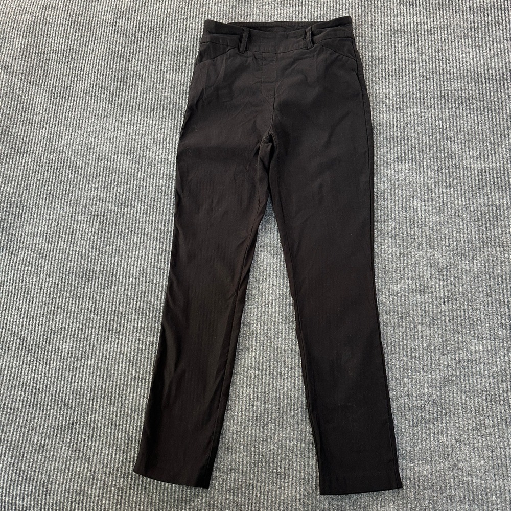 Tribal Womens 9580R-2485 Pull On Pants Size 2 Black Stretch Rayon Blend